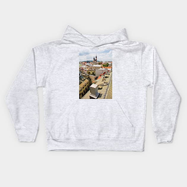 Krakow Rooftops Kids Hoodie by jojobob